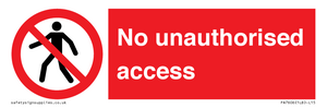 No unauthorised access